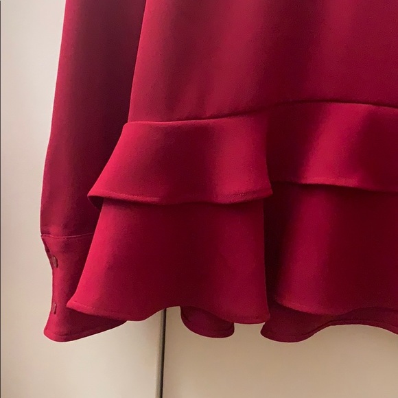 Red Peplum shirt - Picture 2 of 4